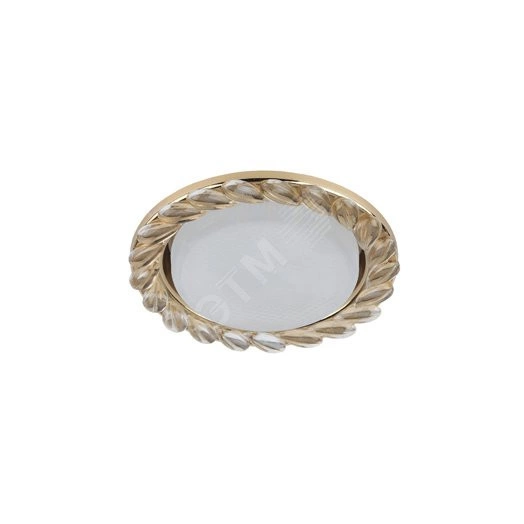 Светильник под лампу Gx53, 220V,13W, золото/прозрачный DK83 GD/WH  ЭРА