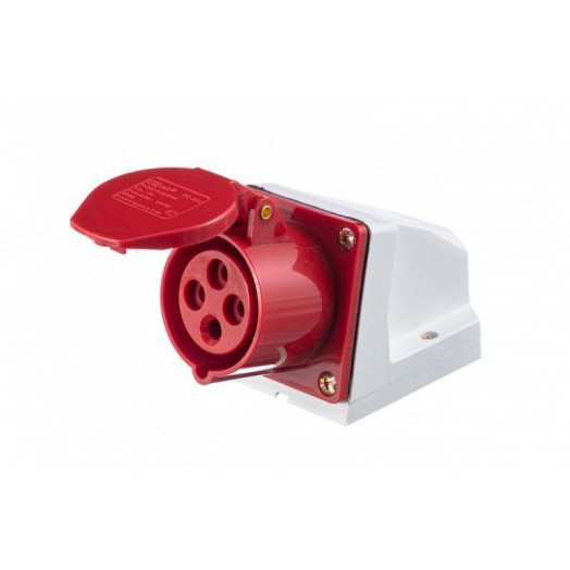 Розетка ОП 16А 380В 3P+E тип. роз. 114 IP44 SchE 26029DEK