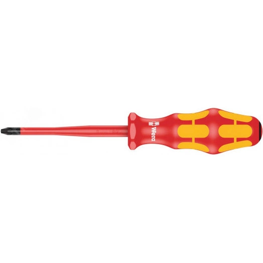 Отвертка диэлектрическая крестовая 165 iS PZ VDE с зауженным рабочим концом PZ 1 x 80 мм