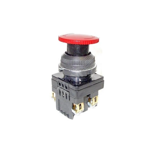 КЕ-201 У2 исп.2, красный, 1з+1р, гриб с фиксацией, IP54, 10А, 660В, выключатель кнопочный  (ЭТ)