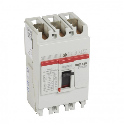 Выключатель автоматический DRX125 термомагнитный 25A 3П 20кА