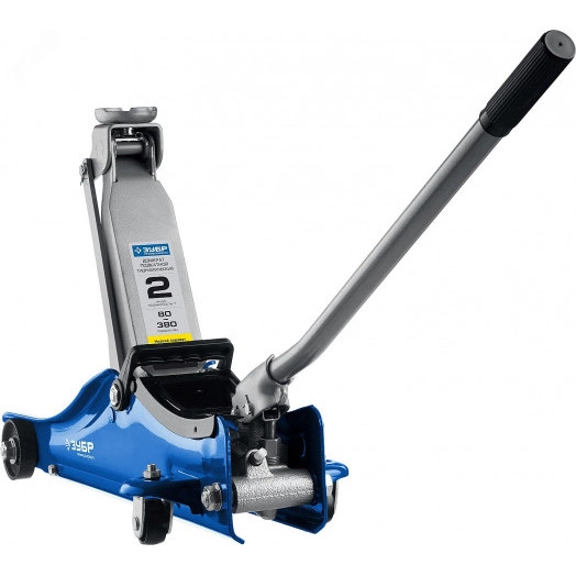 Домкрат подкатной с увеличенным подъемом и низким подхватом Профессионал Т-55 2т 80-380мм