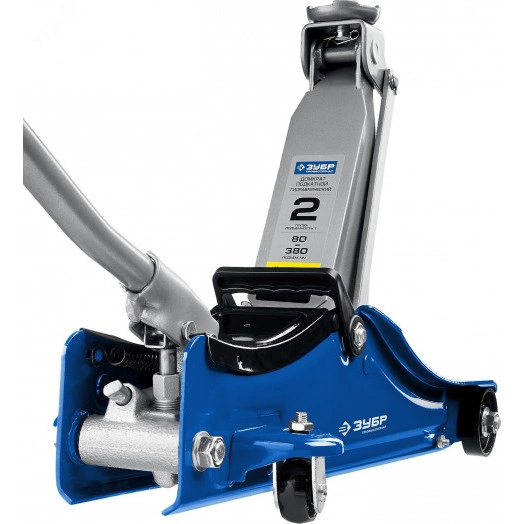 Домкрат подкатной с увеличенным подъемом и низким подхватом Профессионал Т-55 2т 80-380мм