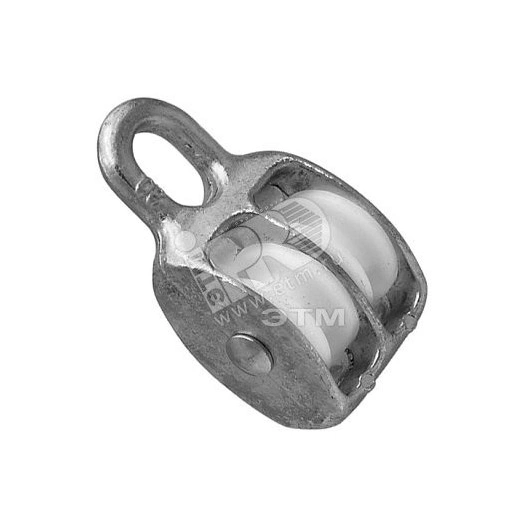 Блок для троса двойной 50мм нейлоновый шкив (1шт)