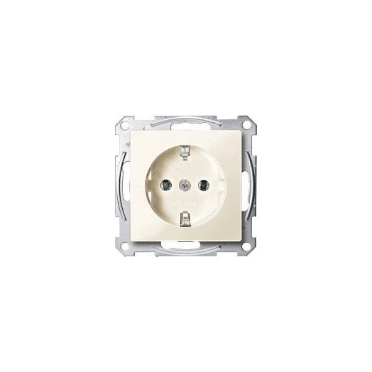 Sys M Розетка без шторок бежевая SCHUKO