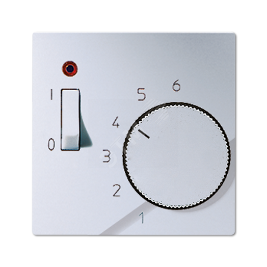 Накладка для регулятора температуры воздуха помещений  Серия A500  Материал- термопласт  Цвет- алюминий