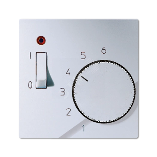 Накладка для регулятора температуры воздуха помещений  Серия A500  Материал- термопласт  Цвет- алюминий