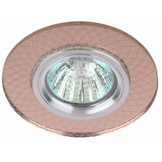 Светильник встраиваемый DK LD43 TEA 3D /1 декор cо светодиодной подсветкой MR16  чай (50/1500) ЭРА