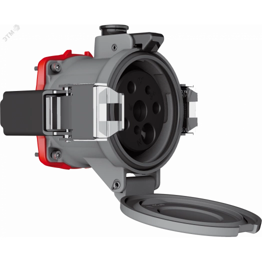 Механизм розетки 400A, 380-440V, 3Р+Е+2 доп.      контакта IP67, DS4