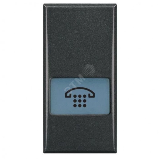 Axolute Клавиши с подсветкой для выключателей AXIAL 1 модуль символ Телефон антрацит