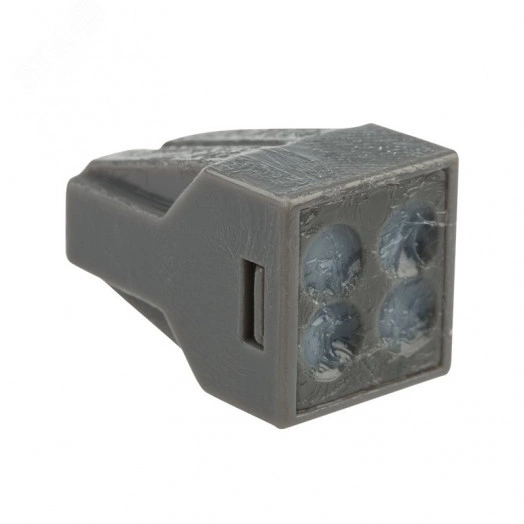 Экспресс-клемма с пастой СМК 773-304, 4-проводная до 2,5 кв мм, серая 100шт