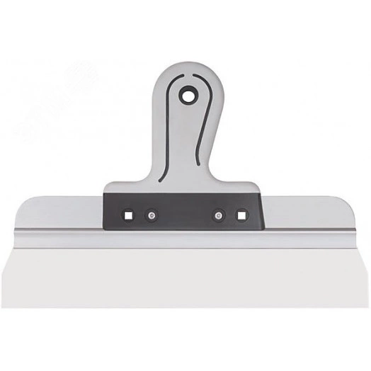 Шпатель фасадный Профи, нержавеющая сталь, прорезиненная ручка 350 мм