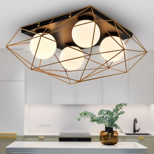 Светильник потолочный Rivoli Raila 4098-304 4 х Е14 40 Вт дизайн для натяжных потолков