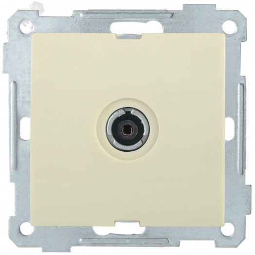 РТВ10-0-Б Розетка TV проходная BOLERO кремовый IEK