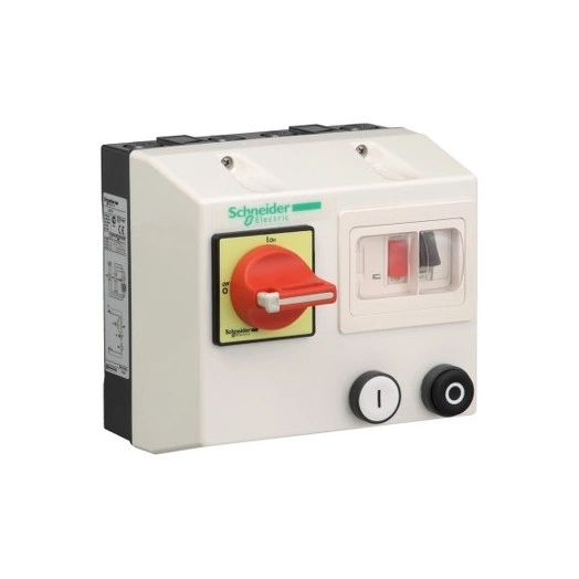 Пускатель в корпусе 2.5-4A 220/230V 50/60Hz с поворотной рукояткой красный