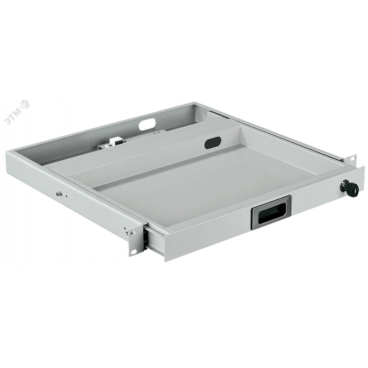 Полка выдвижная клавиатурная 19д 1U 400мм серая ITK by ZPAS
