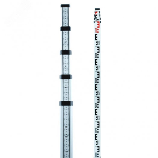 Рейка нивелирная телескопическая STAFF 5 (TN15) (рейка – отсчет мм шкалы снизу вверх, чехол, 5 м)