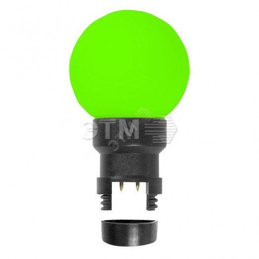 Лампа шар профессиональная 6 LED для белт-лайта, цвет: Зелёный, ?45мм, зелёная колба
