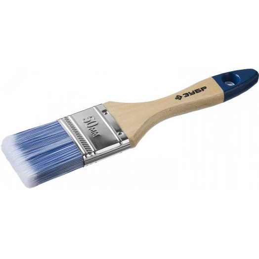 Кисть плоская ''АКВА-МАСТЕР'', искусственная щетина, деревянная ручка, 50мм