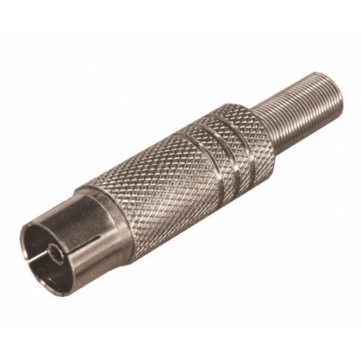 Разъем гнездо TV никель c пружиной PROCONNECT