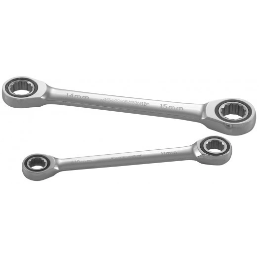 Ключ гаечный накидной трещоточный, 14х15 мм