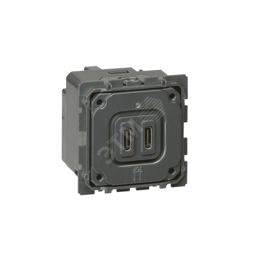 Celiane.Зарядное устройство с двумя USB-разьемами тип C-тип С 240В/5В 3000мА.