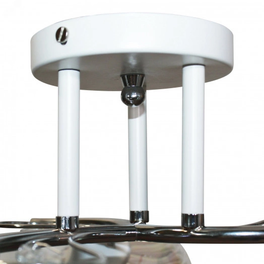 Светильник 11306-7/3 бел.хром (Плафон 8310) НПБ 01-3х60-215 Е27 ИУ Светильник потолочный