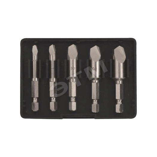 Экстракторы для болтов и шпилек усиленные, HSS сталь, Профи 5 шт