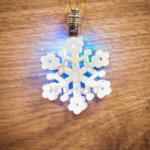 Фигурка домашняя подвесная Снежинка 6*6 см