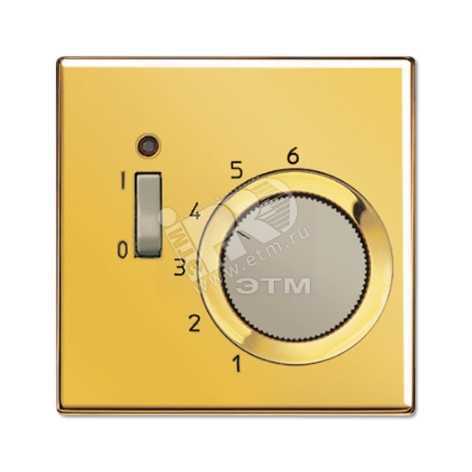 Крышка для регулятора температуры воздуха помещений  металл цвета золота