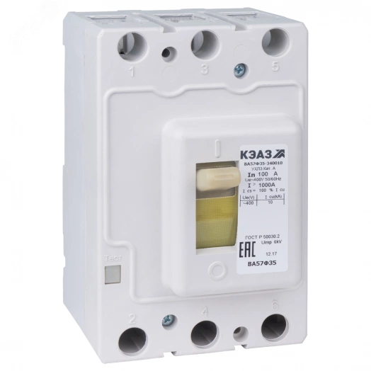 Выключатель автоматический ВА57-35-640010-31,5А-320-440DC-УХЛ3-КЭАЗ