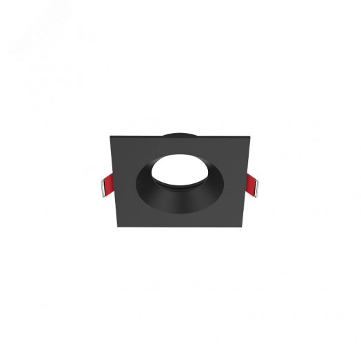 Рамка для модульного светильника FLEX 50 08 квадратная встраиваемая 90х90х30мм RAL9005 черный муар