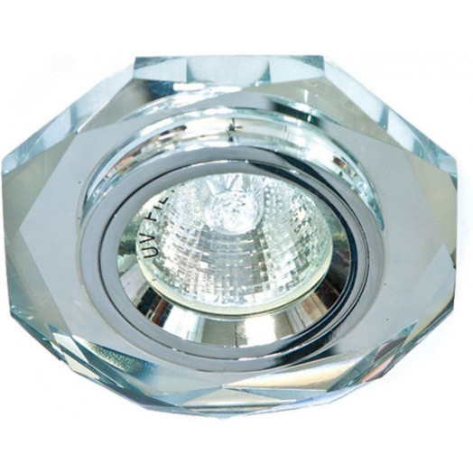 Светильник ИВО-50w 12в G5.3 серебро/серебро