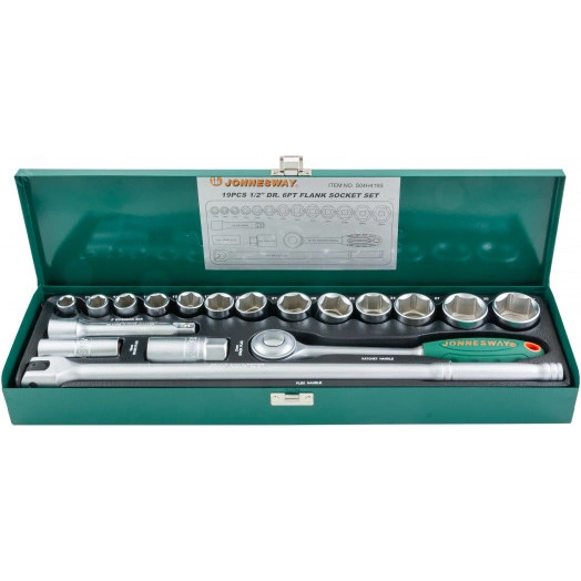 Набор головок торцевых 1/2''DR, 11-32 мм, 19 предметов