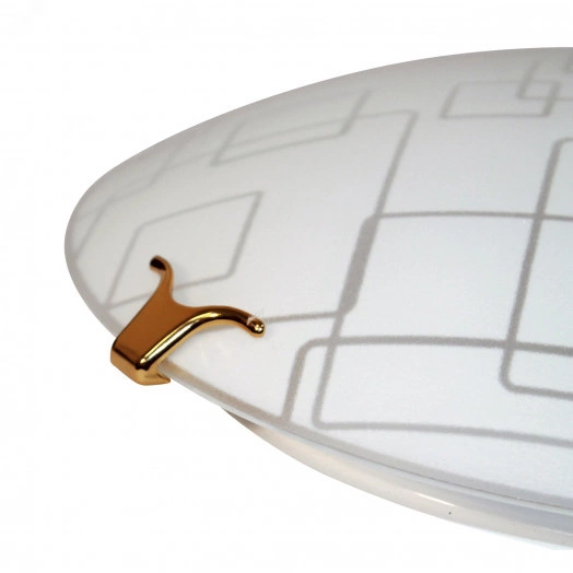 Светильник НПБ 01-2х60-139 М16 Оазис 300 мат.бел./клипсы золото ИУ