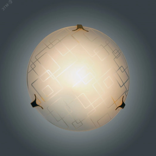 Светильник НПБ 01-2х60-139 М16 Оазис 300 мат.бел./клипсы золото ИУ