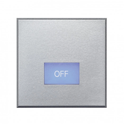 Axolute Клавиши с подсветкой для выключателей AXIAL 2 модуля символ OFF алюминий
