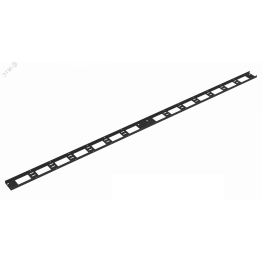 Органайзер кабельный вертикальный, 47U, для шкафов серий TFI-R, Ш75хВ2020хГ20мм, металлический, с крепежом, цвет черный
