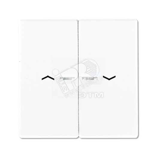 Клавиши для сдвоенной кнопки BCU  белые