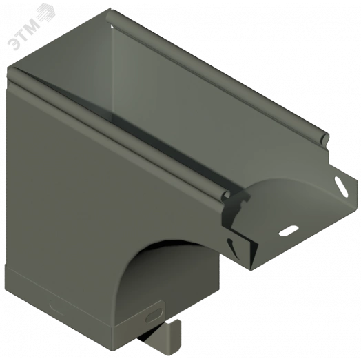 Угол внешний боковой правый 300х80 отвод 300х80 S=1.0мм оцинкованный