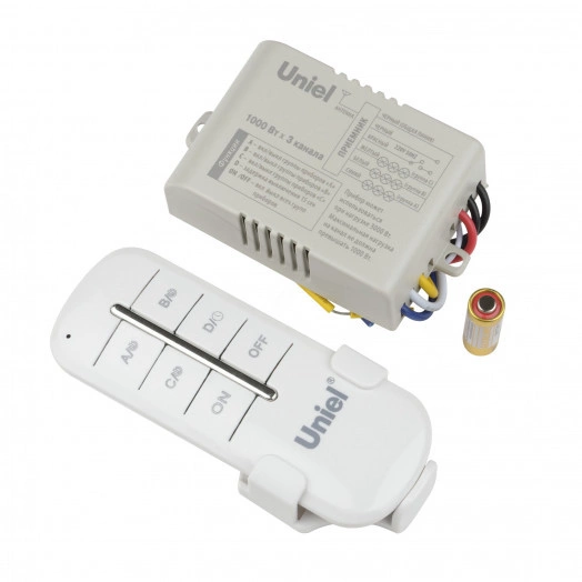 Пульт управления светом. 3 канала*1000Вт. ТМ UnielUCH-P005-G3-1000W-30M