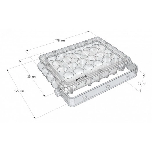 ДО-40Вт, IP65, 5000К, 3700Лм, луч 20°, 12-40В(пост), Farlight