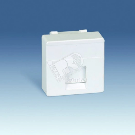 Адаптер на 1 RJ45(12) 75528-, 75540-, 75541-, 75544-39, широкий, шторки, S27, серый