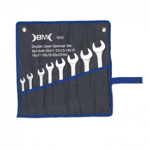 Набор двухсторонних рожковых ключей 8 шт (6-22мм)