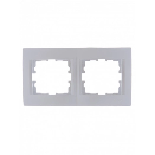 KARINA Рамка 2-ая горизонтальная б/вст жемчужно-белый перламутр (10шт/120шт)