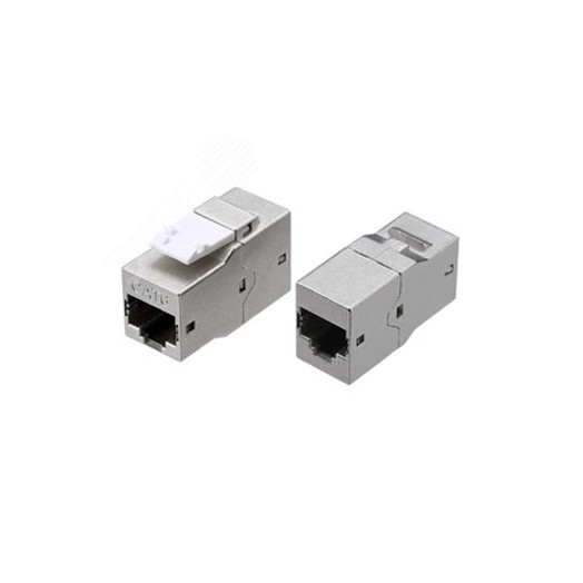 Адаптер CA2-KJ-C6-SH-BK проходной (coupler) RJ-45(8P8C) формата Keystone Jack