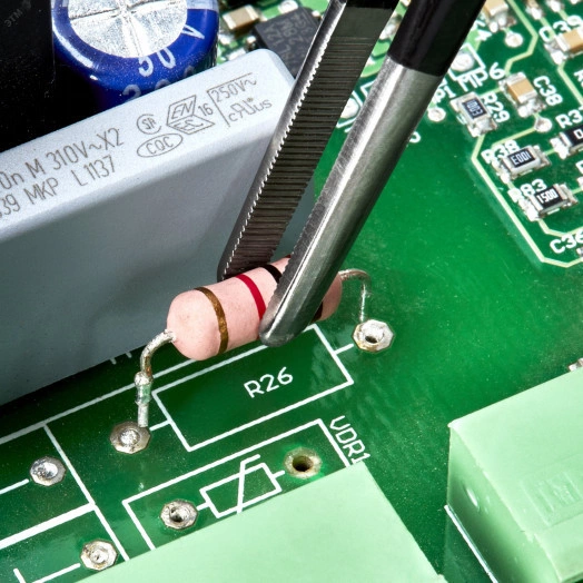 Пинцет ESD захватный прецизионный зазубренные скруглённые губки 35 мм антистатический L-145 мм нержавеющая хромоникелевая сталь хромированный KN-927877ESD