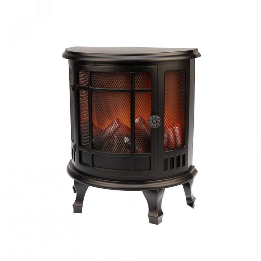 Светодиодный камин Винтаж мини с эффектом живого огня 24.8х12.7х30 см с USB, черный