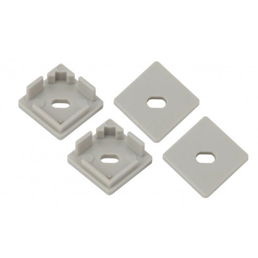 Набор заглушек для профиля CAB280, 4 сквозные квадратные (500/24000) ЭРА
