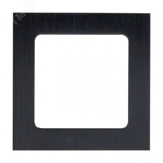 Стокгольм Рамка 1-местная металлическая черная  EKF